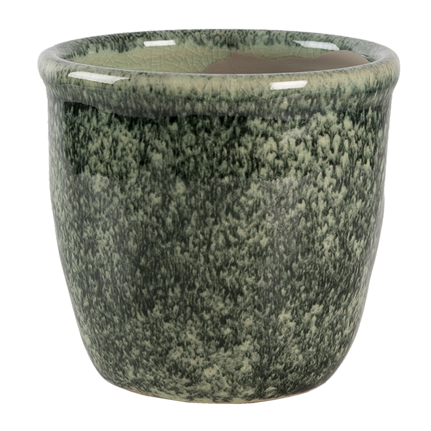 Šedo - zelený mramorovaný obal na květináč S - Ø 11*10 cm Clayre & Eef Šedo - zelený mramorovaný obal na květináč S - Ø 11*10 cm Clayre & Eef