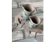 Keramický džbán s modrým potiskem L - 22*14*22 cm Clayre & Eef