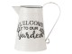 Dekorační plechový retro džbán Garden - 17*17*23 cm Clayre & Eef
