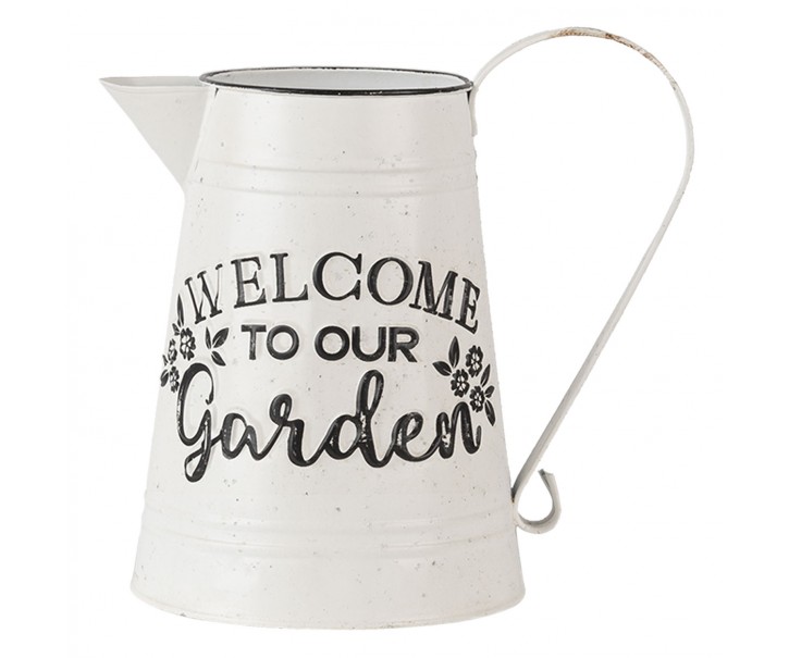 Dekorační plechový retro džbán Garden - 17*17*23 cm Clayre & Eef