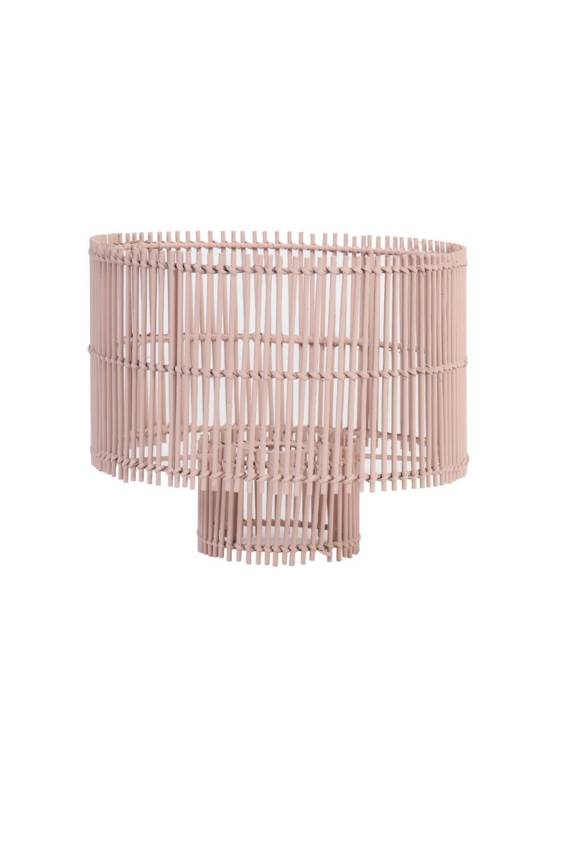 Světle hnědé proutěné stínidlo na lampu Rodger - Ø 30*25 cm