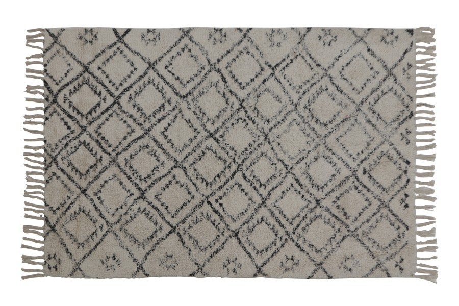 Béžovo černý obdélníkový koberec Boyaka se vzorem - 120*80 cm Light & Living Béžovo černý obdélníkový koberec Boyaka se vzorem - 120*80 cm Light & Living