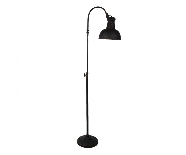Černá stojací lampa Lumos s patinou - 59*27*189 cm Clayre & Eef