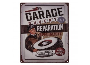 Nástěnná kovová cedule Garage Reparation - 25*20 cm