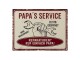 Nástěnná kovová cedule Papa´s Service - 33*25 cm Clayre & Eef