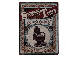 Nástěnná kovová cedule Barbers - 33*25 cm