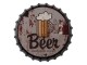 Nástěnná kulatá cedule Beer - Ø 33 cm Clayre & Eef