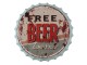 Nástěnná kovová cedule Beer Free Tomorrow - Ø 33 cm Clayre & Eef