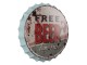Nástěnná kovová cedule Beer Free Tomorrow - Ø 33 cm Clayre & Eef