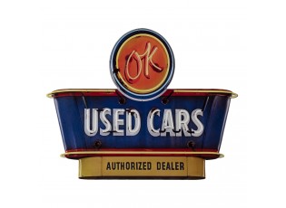 Nástěnná kovová cedule Used Cars - 40*50 cm