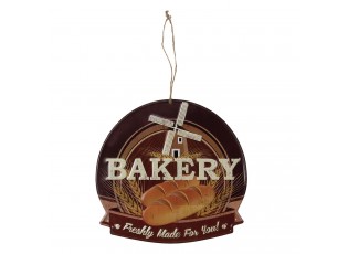 Nástěnná kovová cedule Bakery - 38*40 cm
