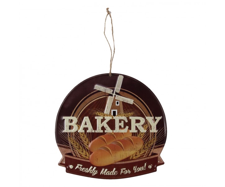 Nástěnná kovová cedule Bakery - 38*40 cm Clayre & Eef