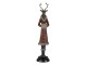 Dekorativní soška laně v zimním kabátu - 8*8*35 cm Clayre & Eef