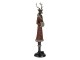 Dekorativní soška laně v zimním kabátu - 8*8*35 cm Clayre & Eef