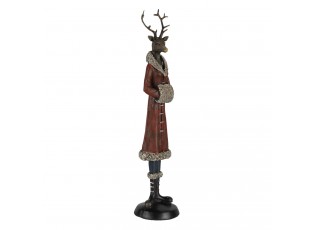 Dekorativní soška laně v zimním kabátu - 8*8*35 cm