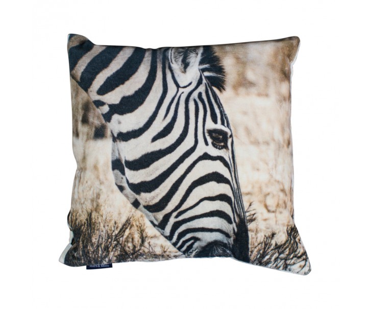 Sametový polštář Zebra - 45*45*10cm Mars & More 