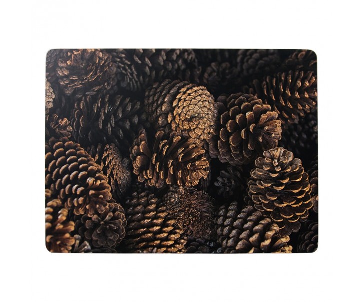 Pevné korkové prostírání s motivem šišek (4ks) - 30*40*0,4cm Mars & More 