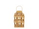Světle hnědá proplétaná lucerna Talia - 22*22*36 cm Light & Living