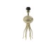 Zlatá kovová patice Octopus - Ø 13*26 cm Light & Living
