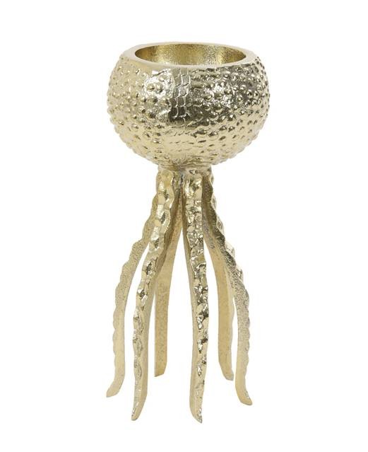 Zlatý kovový svícen Octopus S - Ø 13*25 cm Light & Living Zlatý kovový svícen Octopus S - Ø 13*25 cm Light & Living