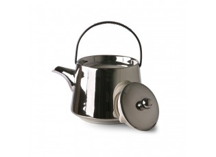 Stříbrná keramická ručně vyrobená konvička Bold & Basic - 0,7L 