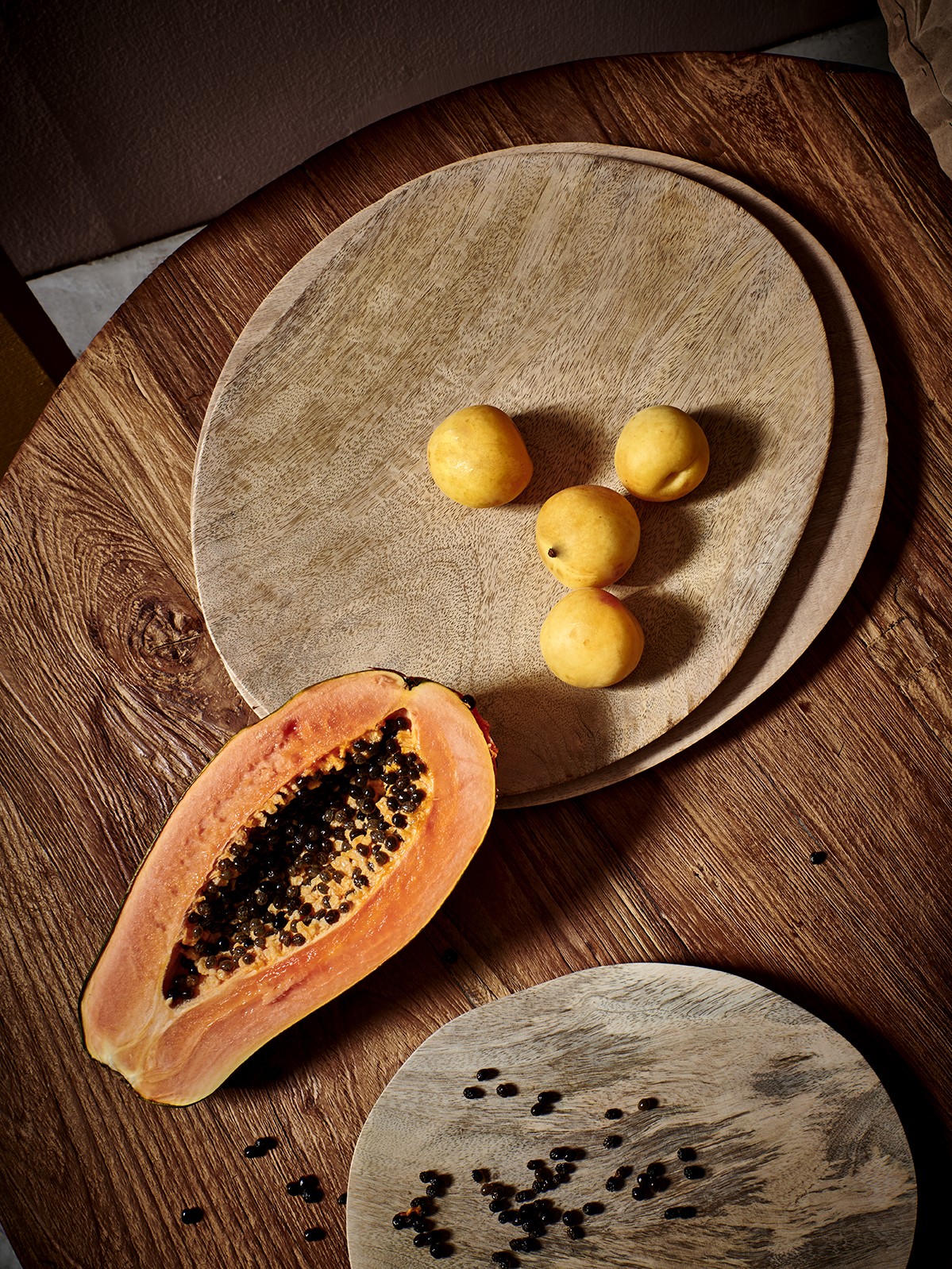 Dřevěný nepravidelně tvarovaný talíř Mango - 25*24*2cm HKLIVING Dřevěný nepravidelně tvarovaný talíř Mango - 25*24*2cm HKLIVING