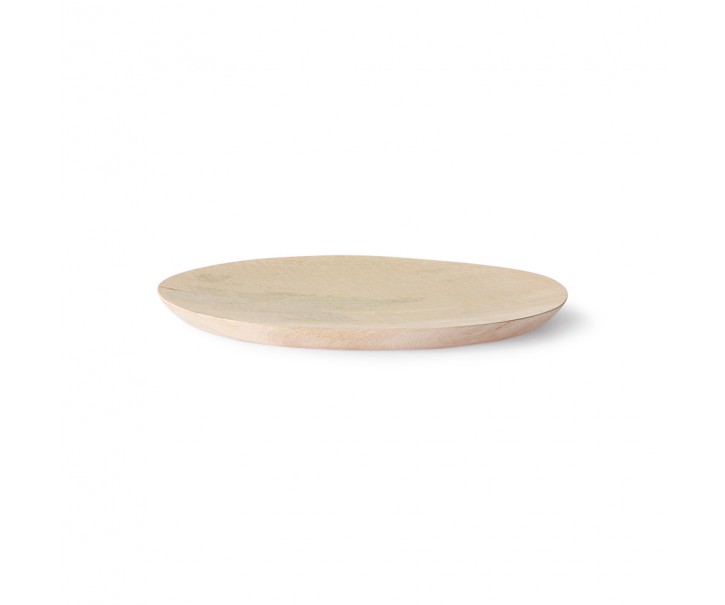 Dřevěný nepravidelně tvarovaný talíř Mango - 25*24*2cm HKLIVING
