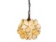 Závěsné žluto krémové světlo Tiffany Bloom - Ø 31*91 cm E14/max 1*40W Clayre & Eef