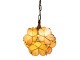 Závěsné žluté světlo Tiffany Bloom - Ø 31*90 cm E14/max 1*40W Clayre & Eef