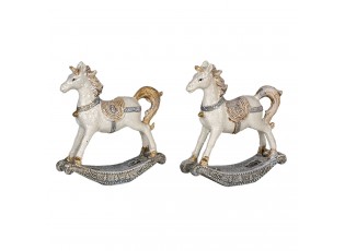 2ks Dekorativní soška houpacího koně - 7*2*8 cm