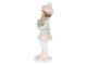 Vánoční dekorativní soška holčičky s pejskem - 11*7*21 cm Clayre & Eef