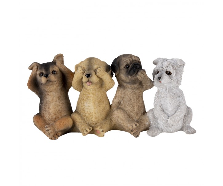 Dekorativní sošky pejsků - 19*6*9 cm Clayre & Eef