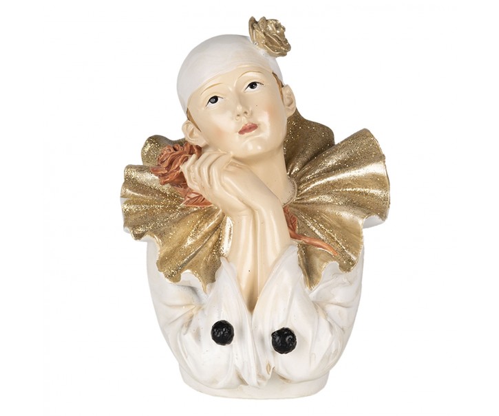 Vánoční dekorativní soška klauna - 11*11*15 cm Clayre & Eef