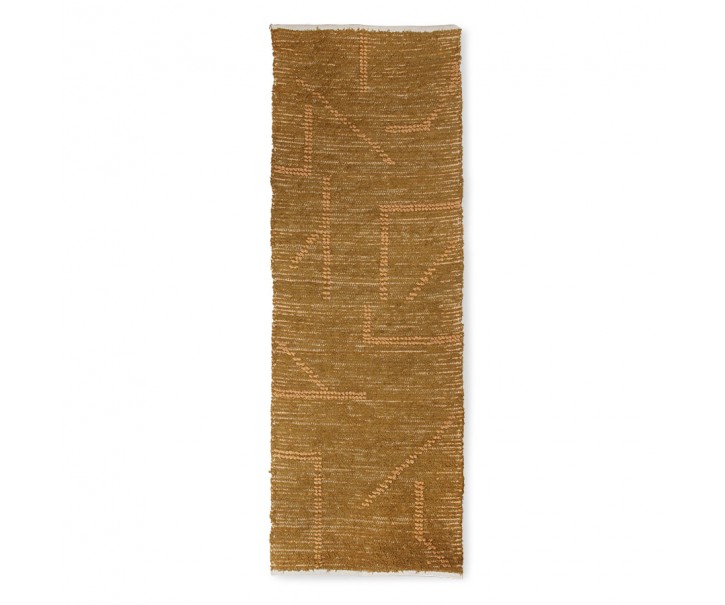 Přírodní dlouhý bavlněný koberec / běhoun Woven - 60*200cm HKLIVING