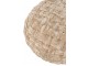 Béžový kulatý proplétaný puf Crocheted - Ø 48*35 cm J-Line by Jolipa