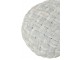 Světle modrý kulatý proplétaný puf Crocheted - Ø 48*35 cm J-Line by Jolipa