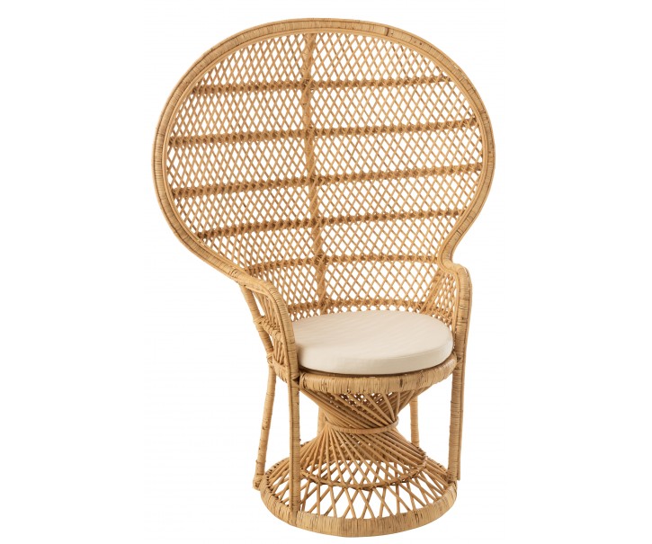 Přírodní ratanové designové křeslo Peacock - 101*58*134 cm J-Line by Jolipa