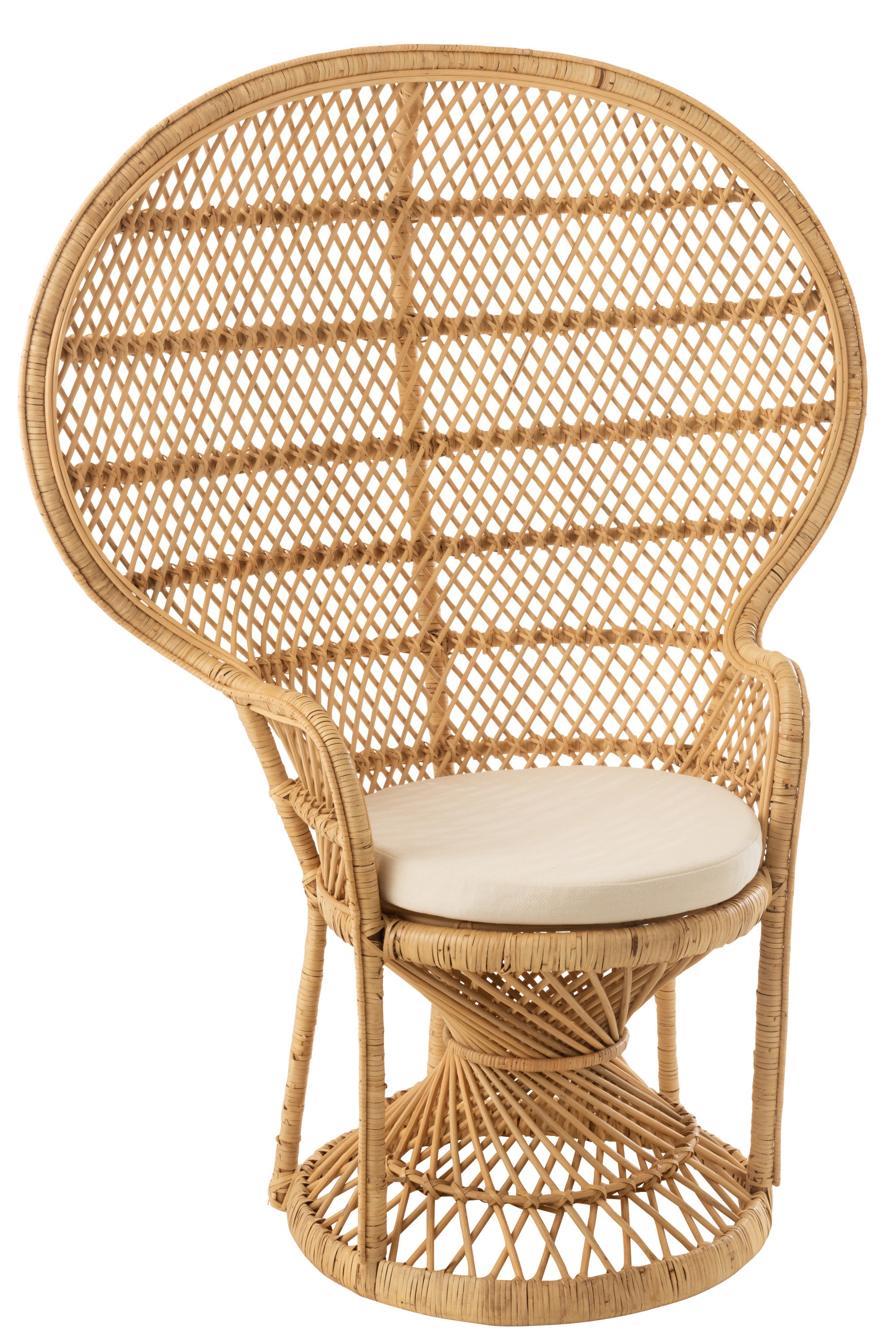 Přírodní ratanové designové křeslo Peacock - 101*58*134 cm