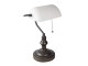 Kovová stolní lampa s bílým stínidlem Michel - Ø 27*40 cm E27/max 1*60W Clayre & Eef