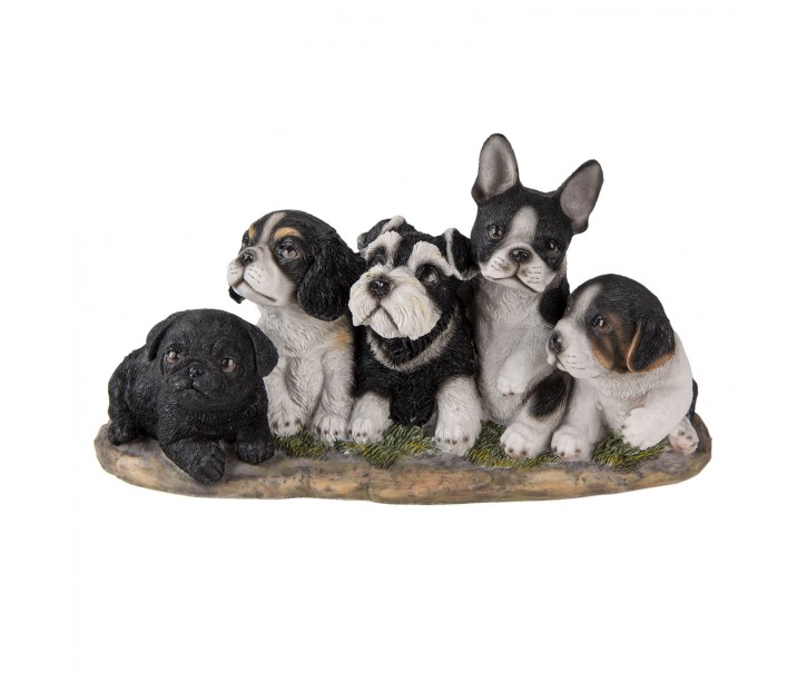 Dekorativní soška štěňátek - 33*12*17 cm Clayre & Eef