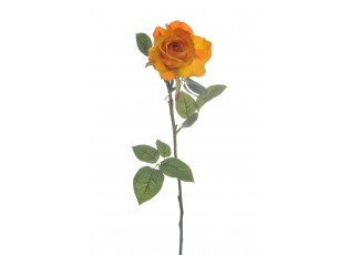 Dekorace umělá oranžová růže Alice - 9*7*71 cm