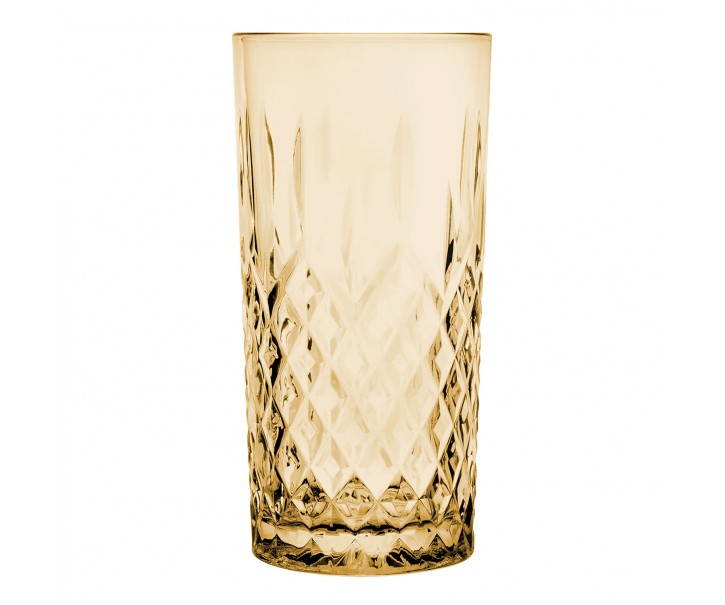Skleněná nápojová sklenička Water Yellow M - 300 ml Clayre & Eef