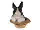 Dekorativní soška králíka v klobouku - 12*12*14 cm Clayre & Eef