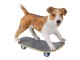 Dekorativní soška pejska na skateboardu - 18*9*18 cm Clayre & Eef