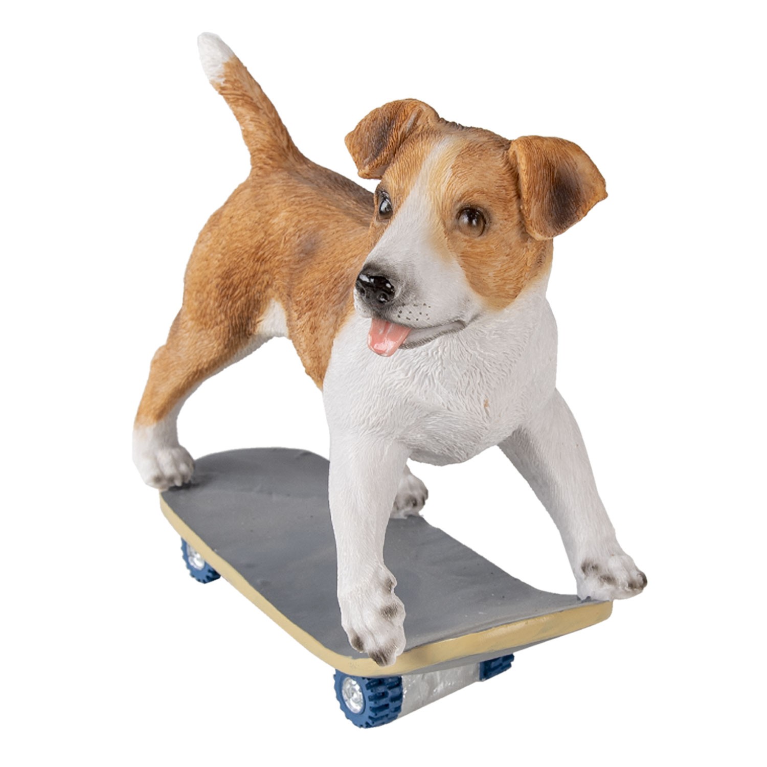 Dekorativní soška pejska na skateboardu - 18*9*18 cm Clayre & Eef Dekorativní soška pejska na skateboardu - 18*9*18 cm Clayre & Eef