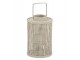 Béžová bambusová lucerna Bamboo Grid - Ø 23*35 cm J-Line by Jolipa
