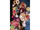 Sada 6ks barevných skleněných koulí s konfetami Confetti - Ø 8 cm J-Line by Jolipa