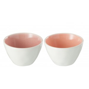 Sada 2ks korálová a růžová malá miska Apero - Ø 10*6 cm
