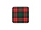 6 ks pevné korkové podtácky Tartan - 10*10*0,4cm Mars & More 