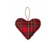 Závěsné dekorativní srdce Tartan S - 10*10*5cm Mars & More 